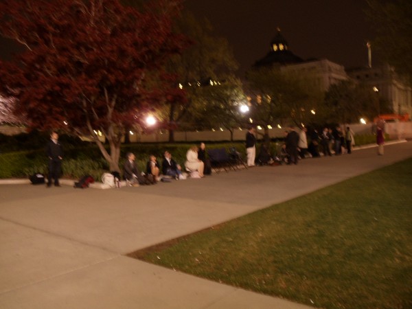 05:17: The crowd reaches perhaps thirty